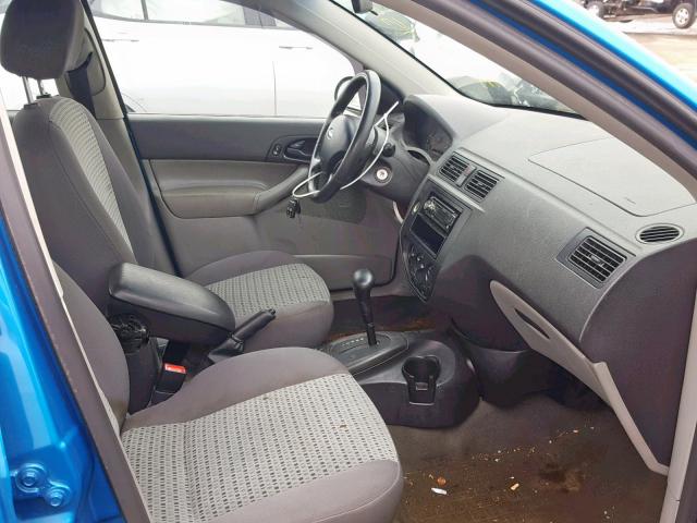 1FAFP34N47W137274 - 2007 FORD FOCUS ZX4 BLUE photo 5