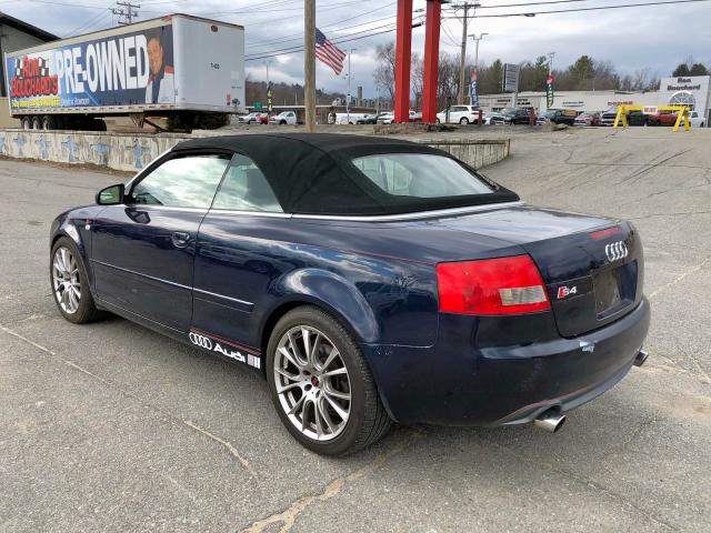 WUARL48H95K900202 - 2005 AUDI S4 QUATTRO CABRIOLET  photo 3