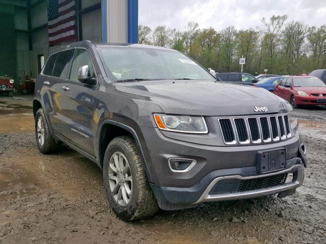 1C4RJFBG3EC211054 - 2014 JEEP GRAND CHER GRAY photo 1