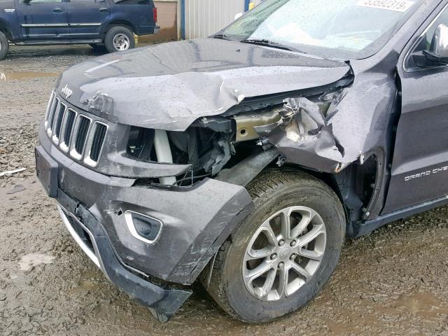 1C4RJFBG3EC211054 - 2014 JEEP GRAND CHER GRAY photo 9