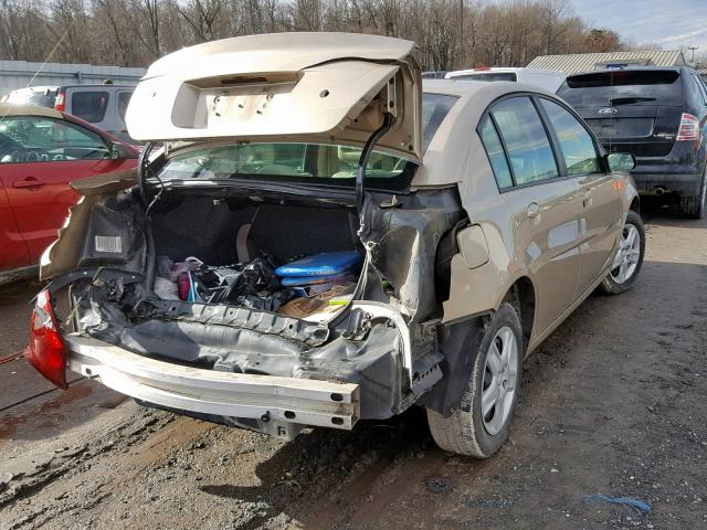 1G8AJ55F76Z129718 - 2006 SATURN ION LEVEL GOLD photo 4