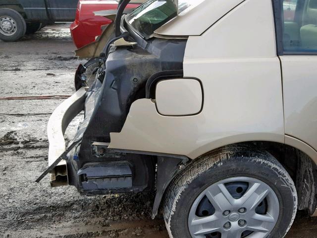 1G8AJ55F76Z129718 - 2006 SATURN ION LEVEL GOLD photo 9