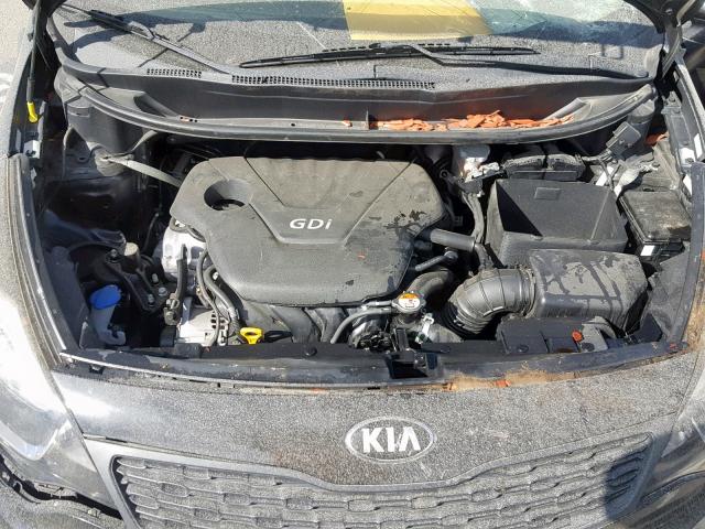 KNADM4A33F6528737 - 2015 KIA RIO LX BLACK photo 7