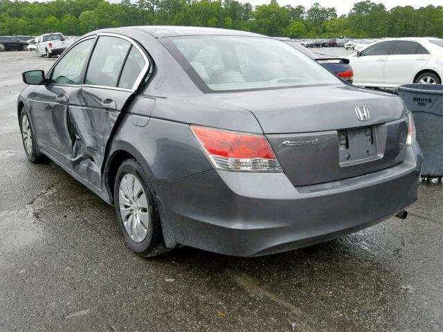 1HGCP26359A117443 - 2009 HONDA ACCORD LX GRAY photo 3