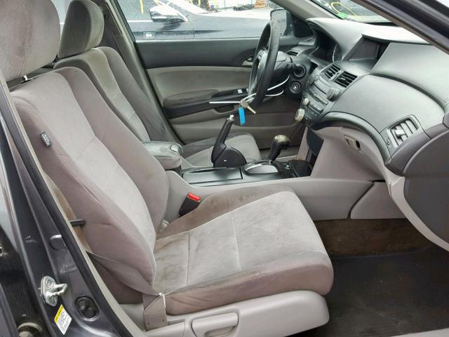 1HGCP26359A117443 - 2009 HONDA ACCORD LX GRAY photo 5