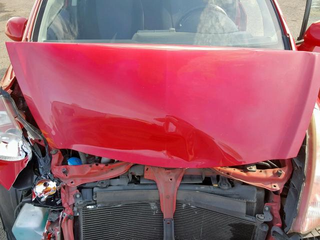 JHMGD37438S048054 - 2008 HONDA FIT RED photo 7