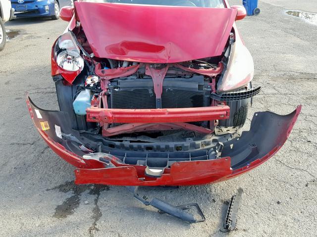 JHMGD37438S048054 - 2008 HONDA FIT RED photo 9