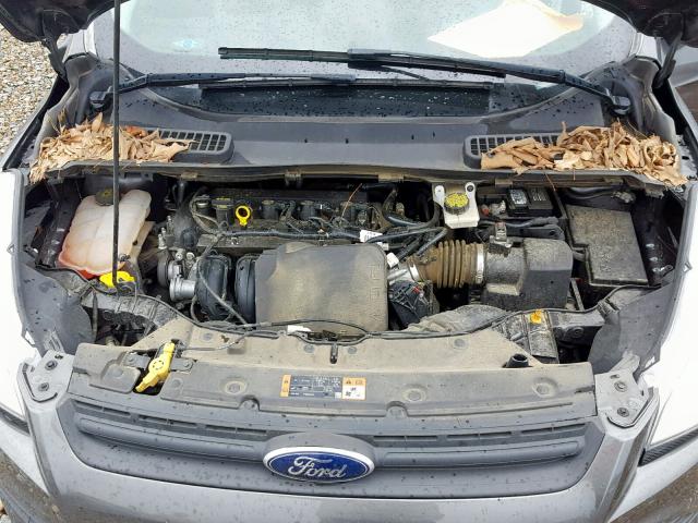 1FMCU0F72FUC20601 - 2015 FORD ESCAPE S GRAY photo 7