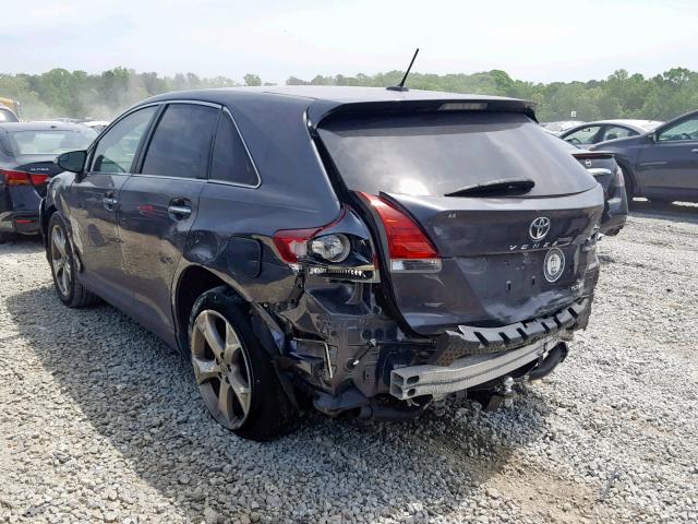 4T3BK3BB3EU108330 - 2014 TOYOTA VENZA LE GRAY photo 3