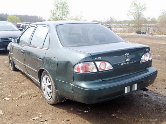 2T1BR12E2YC320483 - 2000 TOYOTA COROLLA VE GREEN photo 3