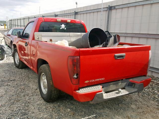 1GCCS148768145401 - 2006 CHEVROLET COLORADO RED photo 3