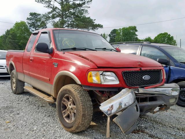 2FTRX18L82CA02419 - 2002 FORD F150 RED photo 1