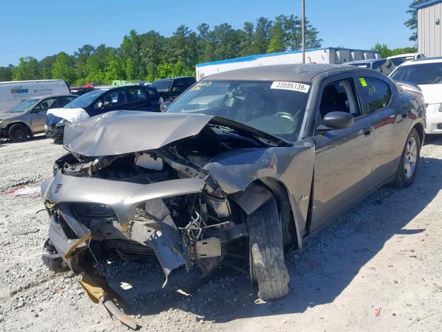 2B3KA33VX9H571665 - 2009 DODGE CHARGER SX GRAY photo 2