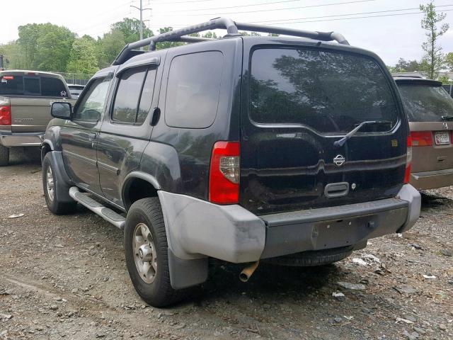 5N1ED28Y9YC602286 - 2000 NISSAN XTERRA XE BLACK photo 3