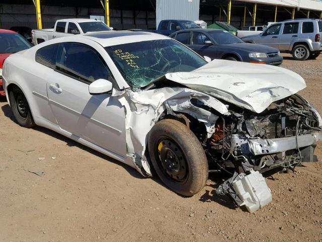 JNKCV64E69M600050 - 2009 INFINITI G37 BASE WHITE photo 1