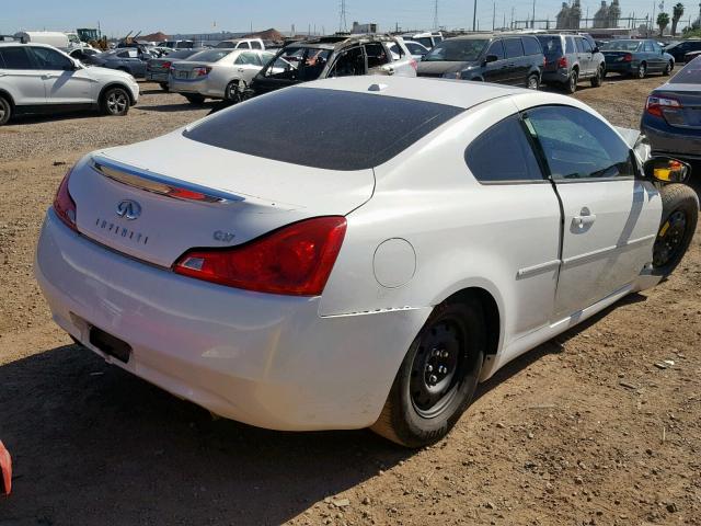 JNKCV64E69M600050 - 2009 INFINITI G37 BASE WHITE photo 4