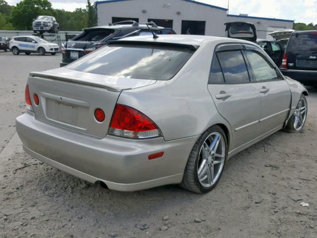 JTHBD192420055432 - 2002 LEXUS IS 300 BEIGE photo 4