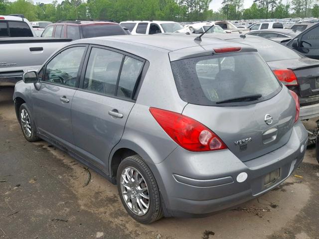 3N1BC13E38L400245 - 2008 NISSAN VERSA S GRAY photo 3