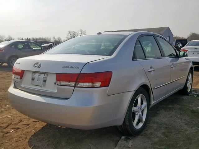 5NPEU46C68H358706 - 2008 HYUNDAI SONATA SE GRAY photo 4