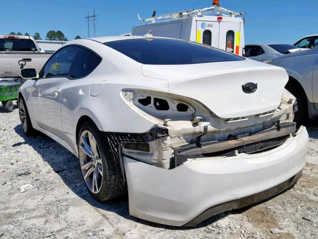 KMHHU6KH9BU048732 - 2011 HYUNDAI GENESIS CO WHITE photo 3