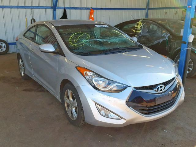 KMHDH6AE7DU003169 - 2013 HYUNDAI ELANTRA CO SILVER photo 1