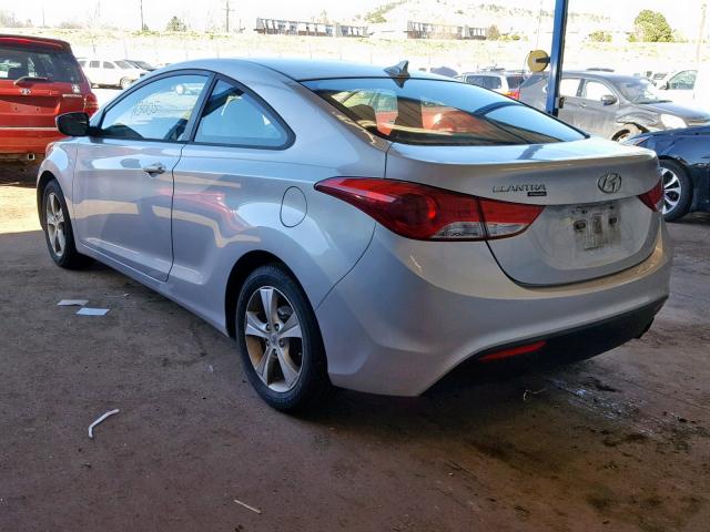 KMHDH6AE7DU003169 - 2013 HYUNDAI ELANTRA CO SILVER photo 3