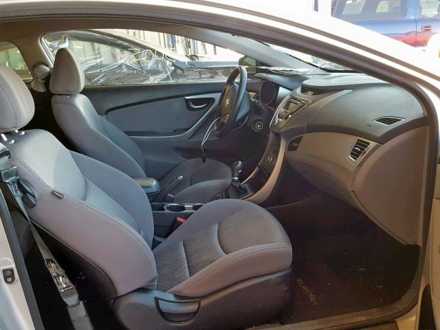 KMHDH6AE7DU003169 - 2013 HYUNDAI ELANTRA CO SILVER photo 5