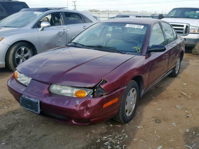 1G8ZH52802Z312067 - 2002 SATURN SL1 MAROON photo 2