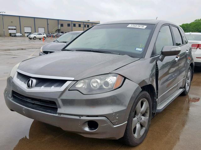 5J8TB18587A019785 - 2007 ACURA RDX TECHNO GRAY photo 2