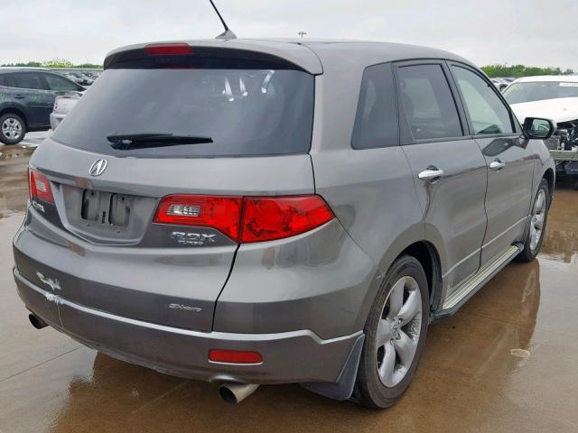 5J8TB18587A019785 - 2007 ACURA RDX TECHNO GRAY photo 4