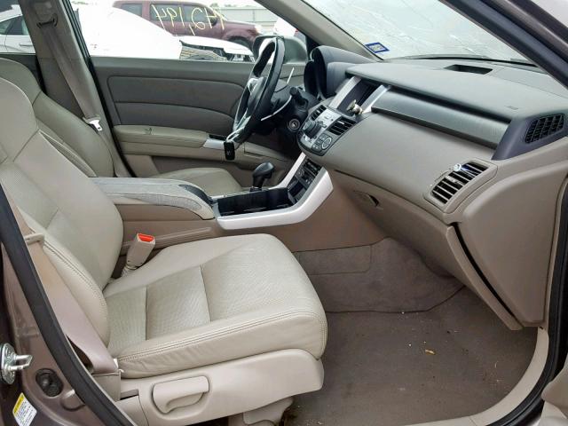 5J8TB18587A019785 - 2007 ACURA RDX TECHNO GRAY photo 5