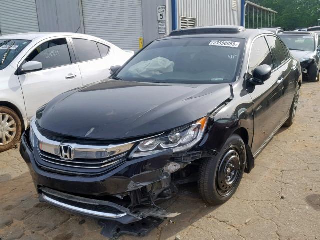 1HGCR3F89HA020403 - 2017 HONDA ACCORD EXL BLACK photo 2