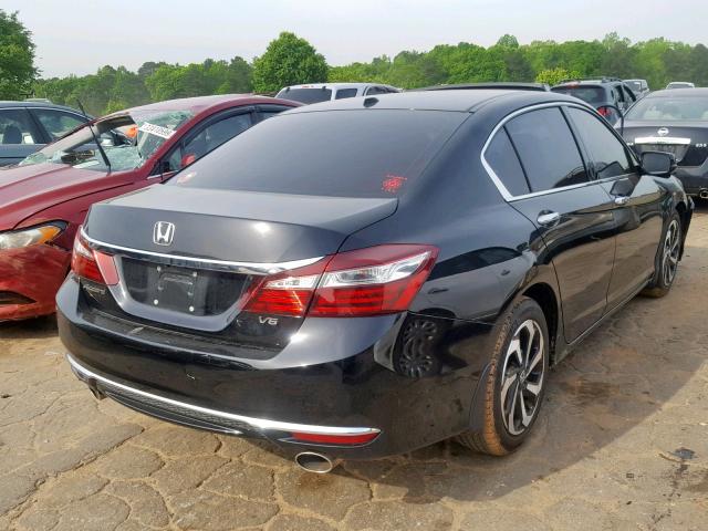 1HGCR3F89HA020403 - 2017 HONDA ACCORD EXL BLACK photo 4