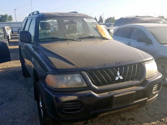 JA4LS21H13J017860 - 2003 MITSUBISHI MONTERO SP BLUE photo 1