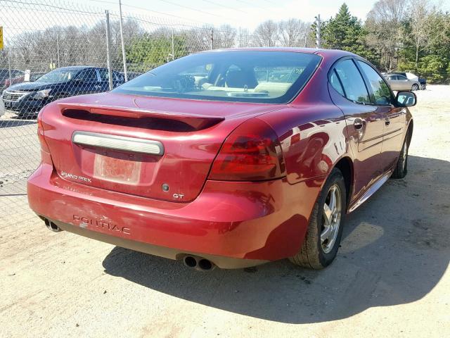2G2WS522941233583 - 2004 PONTIAC GRAND PRIX 红色 照片 4