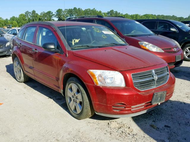 1B3HB48B77D340552 - 2007 DODGE CALIBER SX RED photo 1