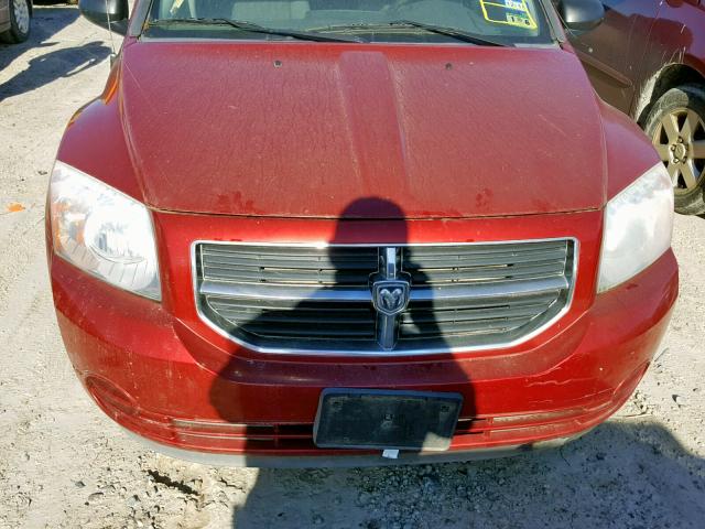 1B3HB48B77D340552 - 2007 DODGE CALIBER SX RED photo 9