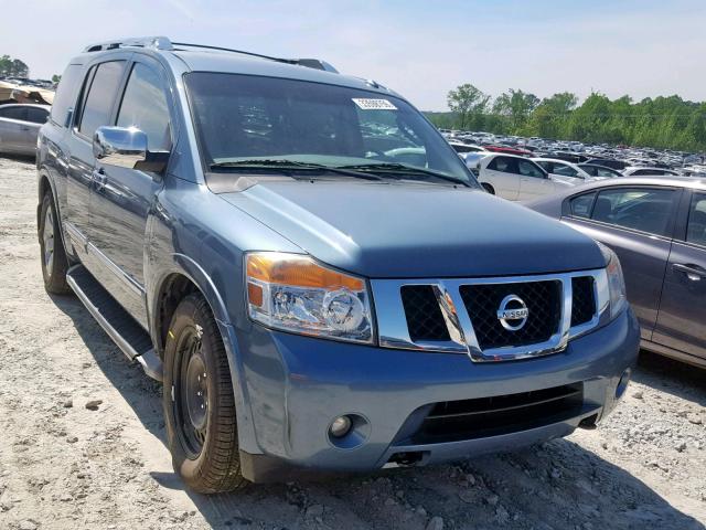 5N1BA0ND8AN609516 - 2010 NISSAN ARMADA SE BLUE photo 1