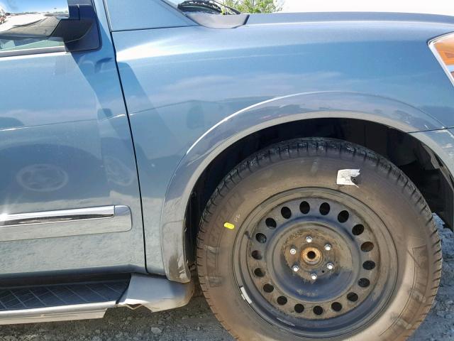 5N1BA0ND8AN609516 - 2010 NISSAN ARMADA SE BLUE photo 9