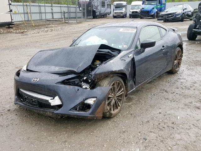 JF1ZNAA12G9702581 - 2016 TOYOTA SCION FR-S BLUE photo 2