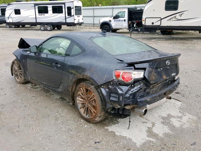 JF1ZNAA12G9702581 - 2016 TOYOTA SCION FR-S BLUE photo 3