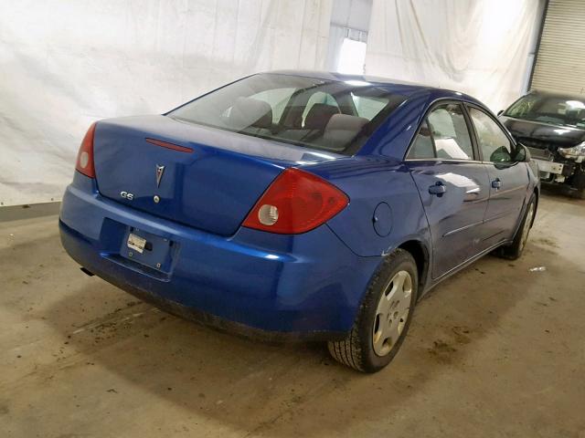 1G2ZF55BX64284580 - 2006 PONTIAC G6 SE BLUE photo 4