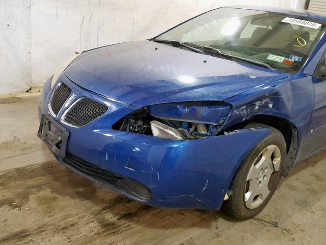 1G2ZF55BX64284580 - 2006 PONTIAC G6 SE BLUE photo 9