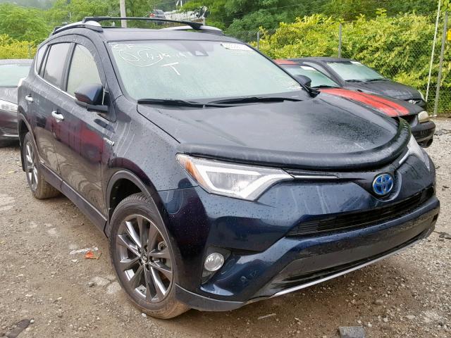 JTMDJREV8JD225154 - 2018 TOYOTA RAV4 HV LI PURPLE photo 1