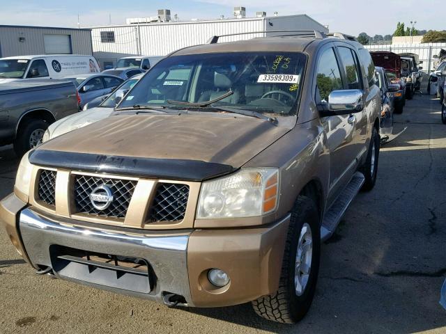 5N1AA08B84N724692 - 2004 NISSAN ARMADA SE GOLD photo 2