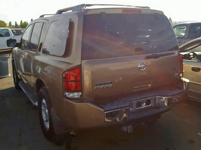 5N1AA08B84N724692 - 2004 NISSAN ARMADA SE GOLD photo 3