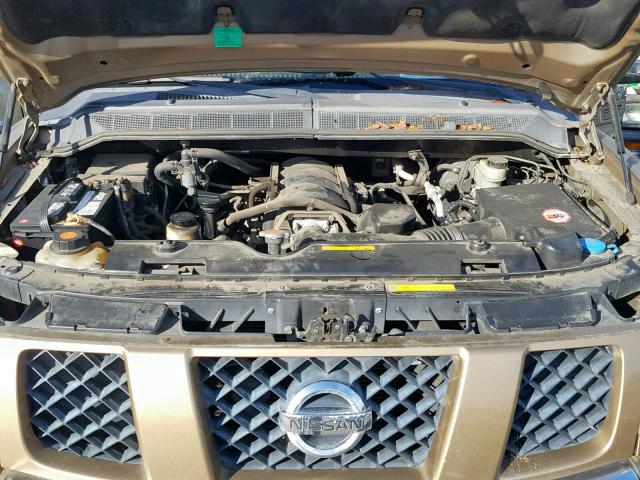 5N1AA08B84N724692 - 2004 NISSAN ARMADA SE GOLD photo 7