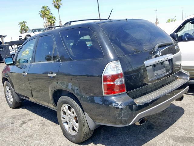 2HNYD18604H513685 - 2004 ACURA MDX TOURIN BLACK photo 3