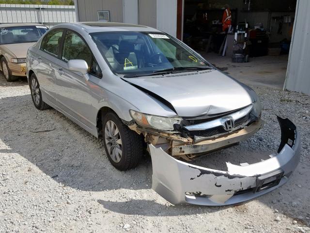 1HGFA16929L017785 - 2009 HONDA CIVIC EXL SILVER photo 1