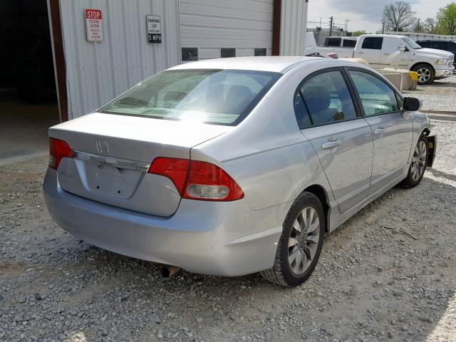 1HGFA16929L017785 - 2009 HONDA CIVIC EXL SILVER photo 4